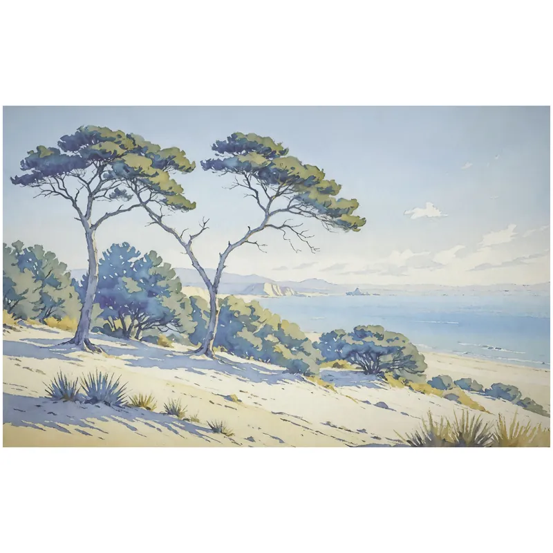Komar Fototapete - Sandy Coast - 250 x 400 cm - Digitaldruck - Mediterran Preiswert