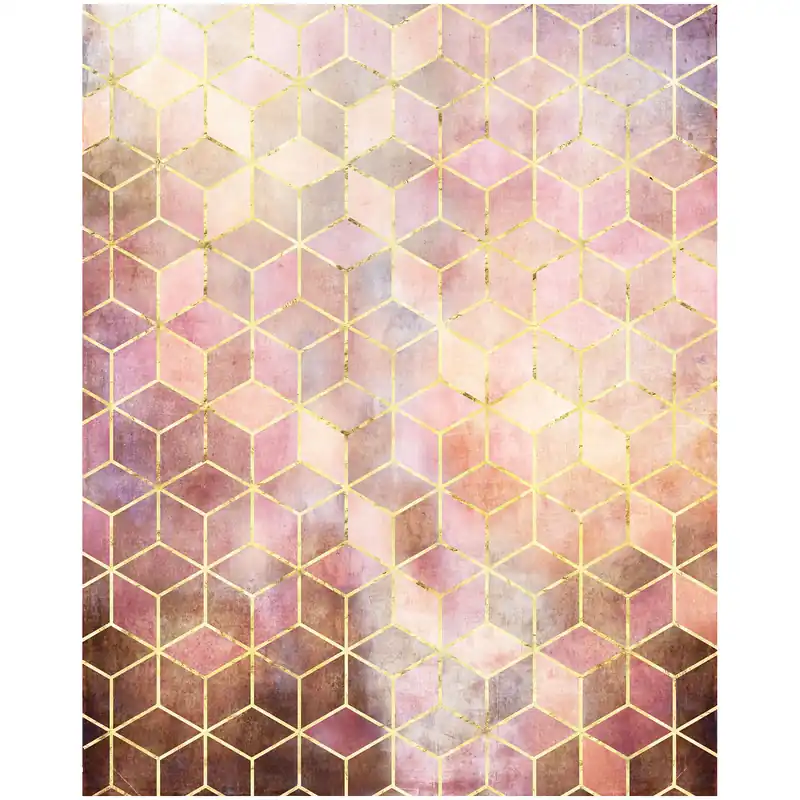 Versand Am Gleichen Tag Komar Fototapete - Mosaik Rosso - 250 x 200 cm - Vlies Digitaldruck - Modern