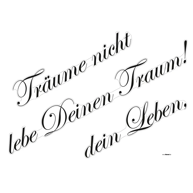 Komar Wandtattoo - Träume - 70 x 50 cm - Wandsticker Selbstklebend - Klassisch Direktkauf
