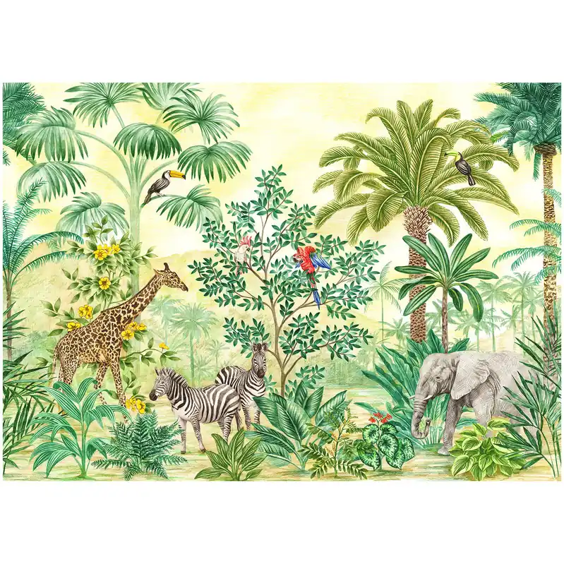Neuheit Komar Fototapete - Jungle Adventure - 250 x 350 cm - Vlies Digitaldruck - Kinderzimmer