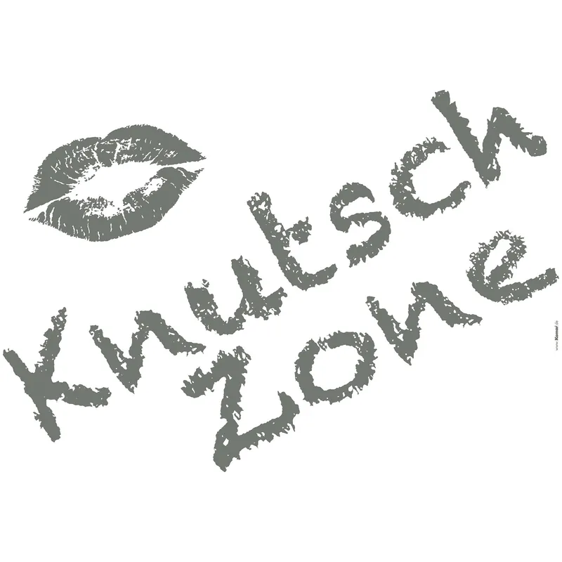 Ausverkauf Komar Wandtattoo - Knutschzone - 70 x 100 cm - Wandsticker Selbstklebend