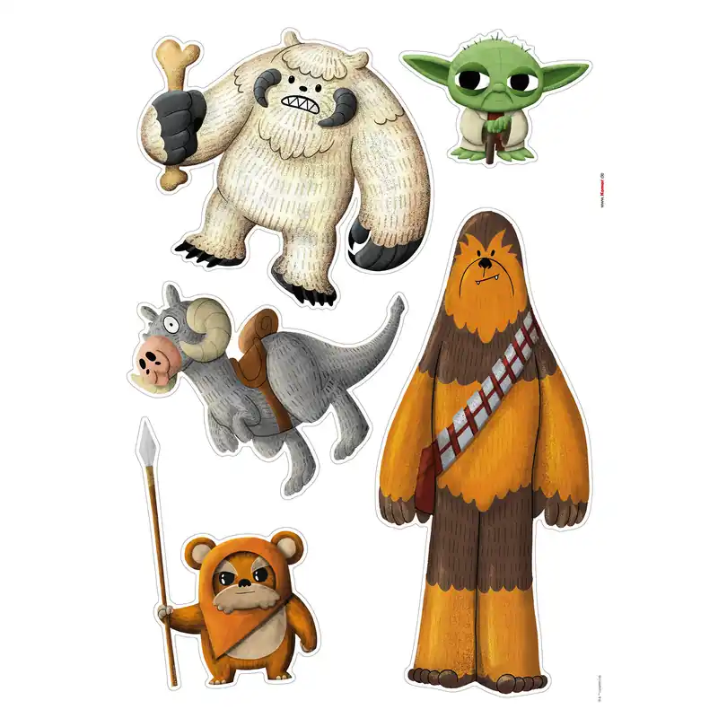 Komar Wandtattoo - Star Wars friendly Monsters - 70 x 50 cm - Wandsticker Selbstklebend Heißes Angebot