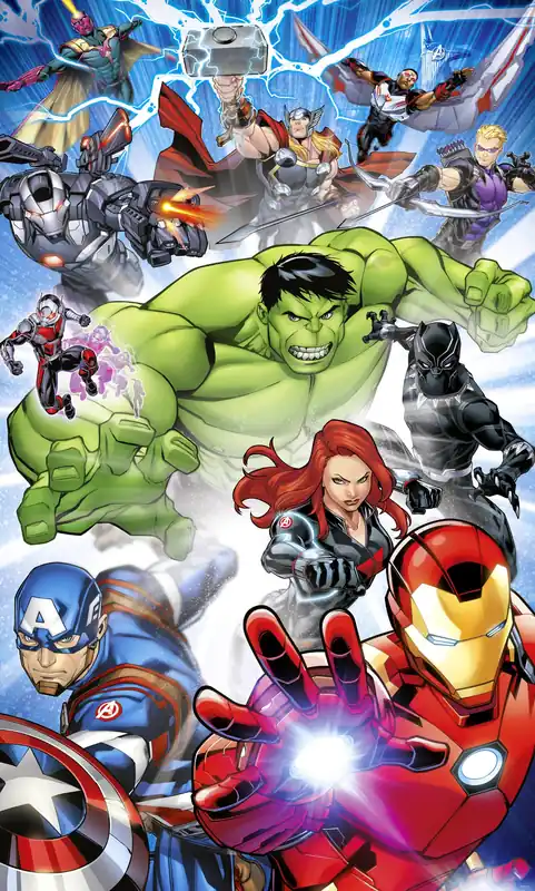 Heißes Angebot Komar Fototapete - Marvel Avengers Protect - 250 x 150 cm - Vlies