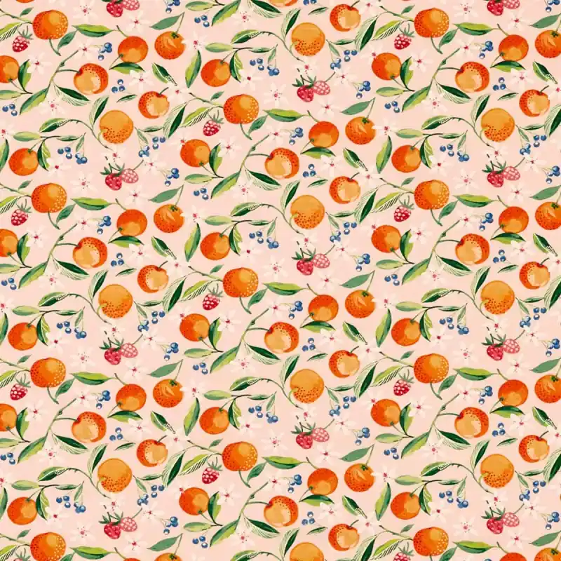 Nur Für Kurze Zeit Stoff Orange Blossom Clarke and Clarke