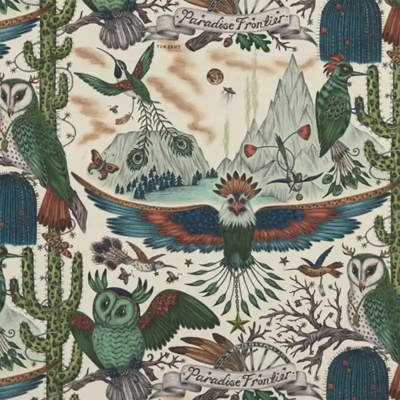 Sale Stoff Frontier Linen Emma J. Shipley by Clarke and Clarke