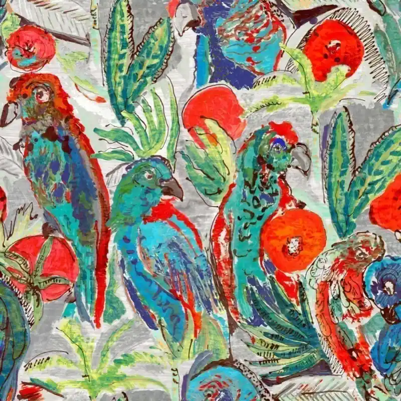 Sale Samt Papagaï Lalie Design
