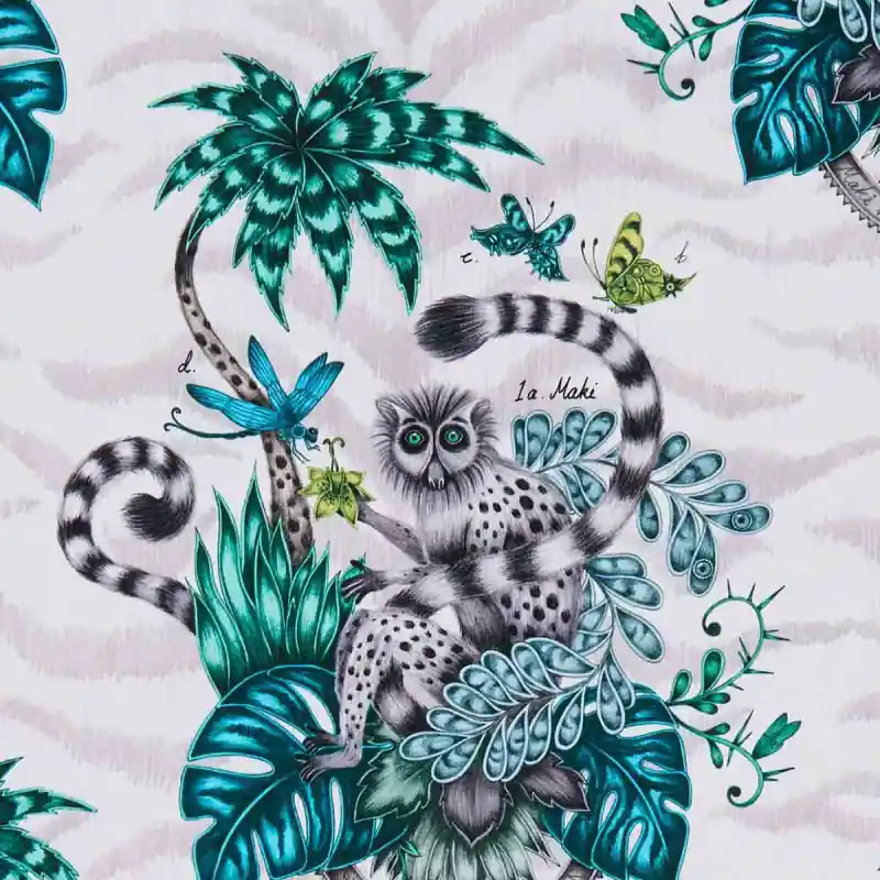 Sichere Zahlung Stoff Lemur Emma J. Shipley by Clarke and Clarke