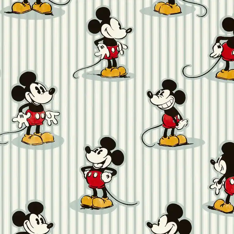 Stoff Mickey Stripe Sanderson Preisknaller