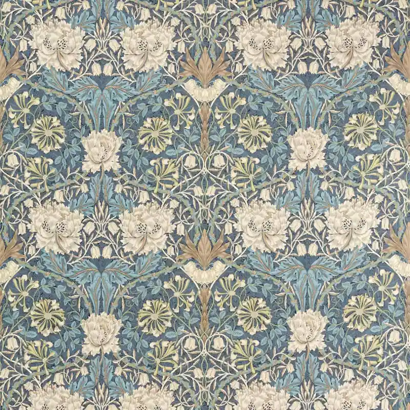 Stoff Honeysuckle & Tulip Baumwolle Morris and Co Abverkauf