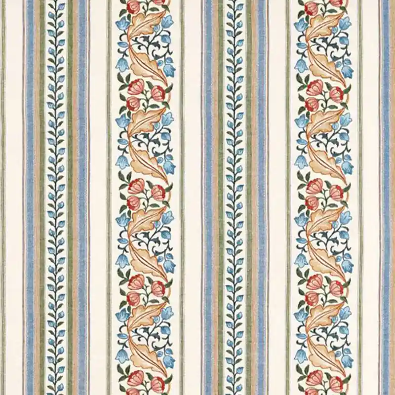 Stoff Bluebell & Peony Embroidery Morris and Co Preisknaller