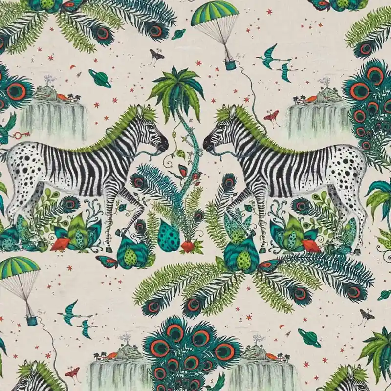 Billig Stoff Lost World Linen Emma J. Shipley by Clarke and Clarke