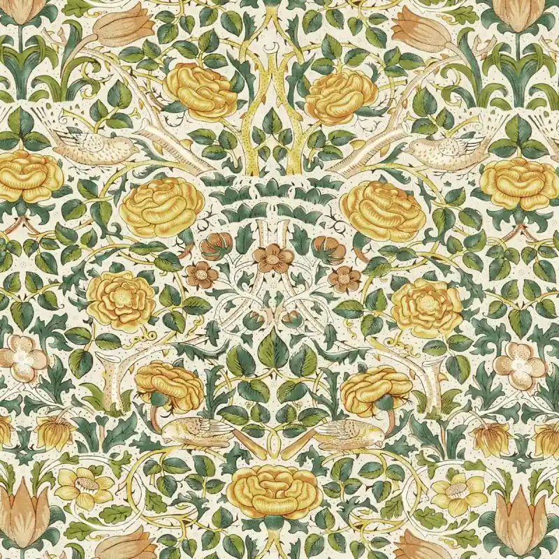 Stoff Rose Morris and Co Nur Für Kurze Zeit