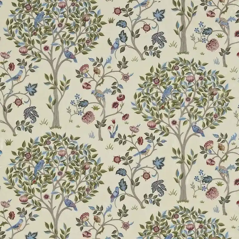 Seide Stoff Kelmscott Tree Morris and Co Neu