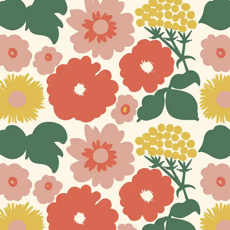 Solange Der Vorrat Reicht Tapete Kukkatori Marimekko