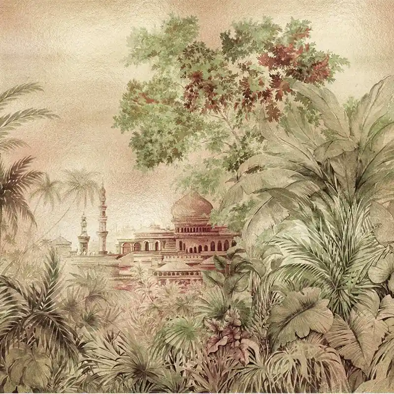 Panoramatapete Taj Mahal Metallics Coordonné Beliebt