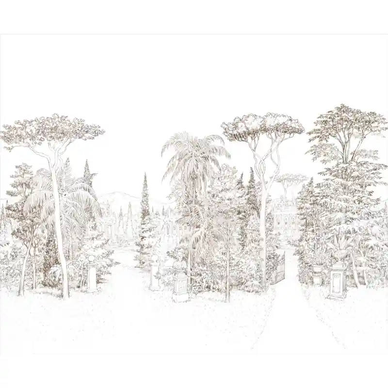 Sofort Bestellen Panoramatapete Jardin Baroque Isidore Leroy