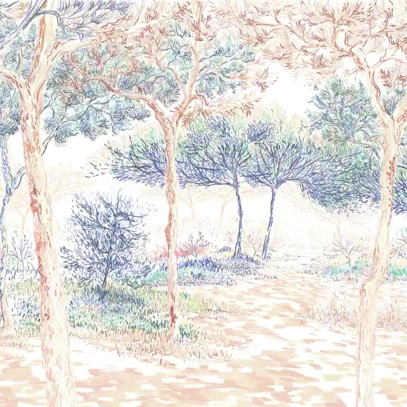 Panoramatapete Balade sous les Pins Isidore Leroy Online Kaufen
