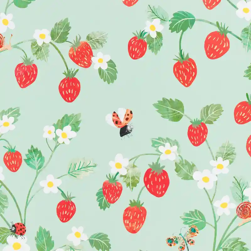 Must-Have Tapete Strawberry Patch Villa Nova