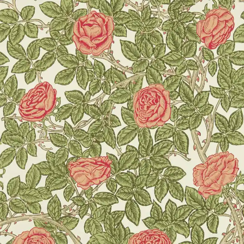 Tapete Rambling Rose Morris and Co Nur Heute