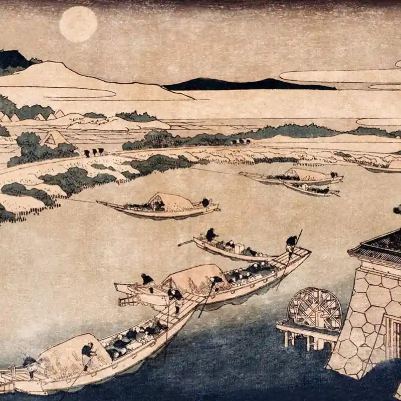 Sofort Bestellen Panoramatapete La rivière Yudogawa Etoffe.com x Agence Musées Nationaux