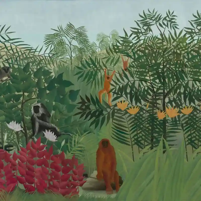 Tapete Tropical Forest with Monkeys Rebel Walls Sonderaktion