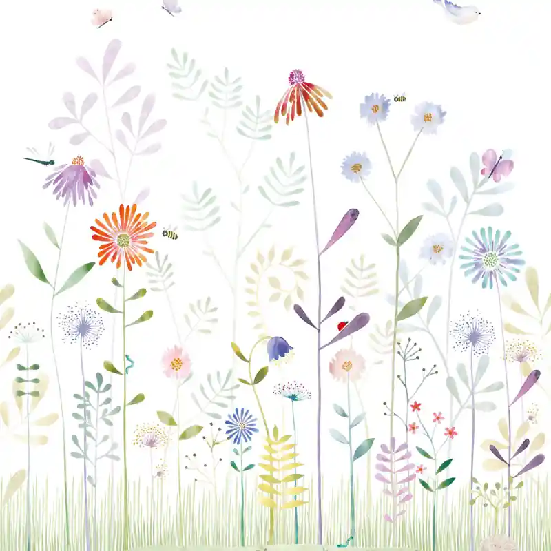 Panoramatapete The Garden Small Word With Snail Casadeco Super-Preis