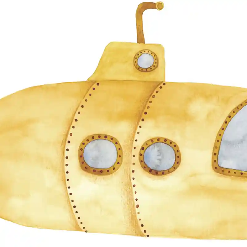 Panoramatapete Yellow Submarine Spray Up Casadeco Sonderangebot