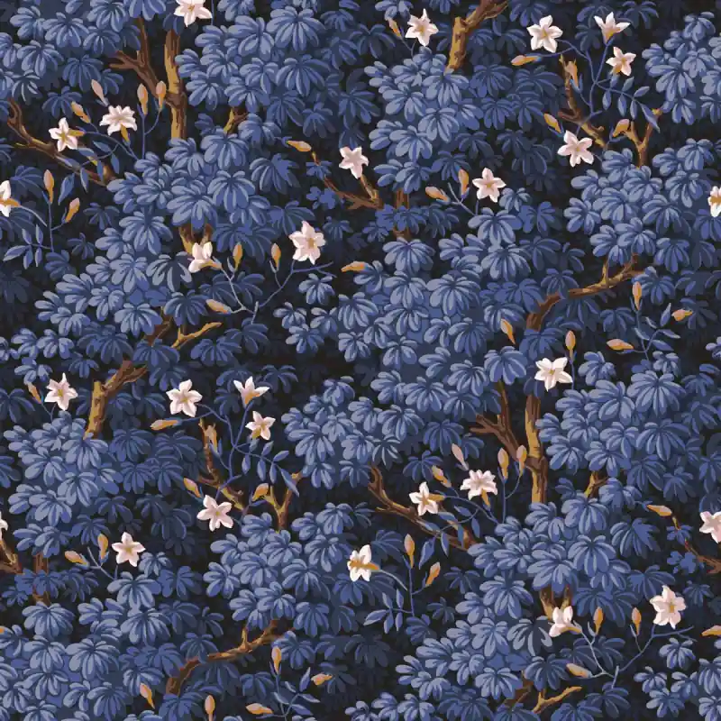 Begrenztes Angebot Tapete Sous-Bois Fleuri Etoffe.com x Papier Français