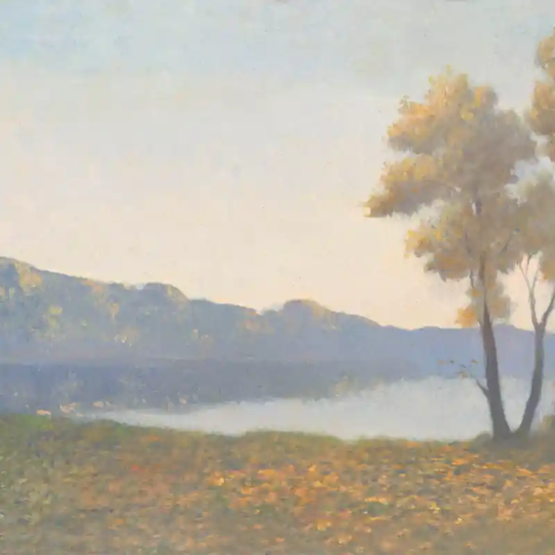 Nur Für Kurze Zeit Panoramatapete Matin sur l‘Étang Etoffe.com x Agence Musées Nationaux