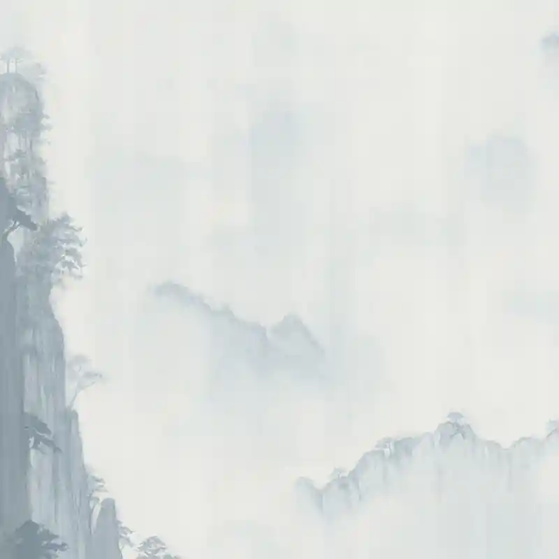 Sichere Zahlung Panoramatapete Foggy Landscape Londonart