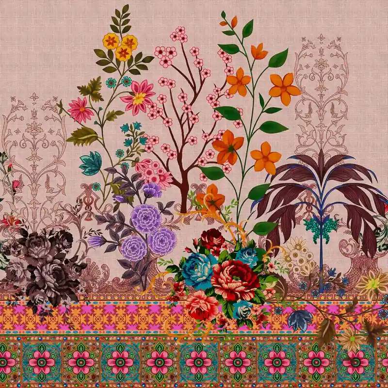 Begrenztes Angebot Panoramatapete Oriental Garden Walls by Patel