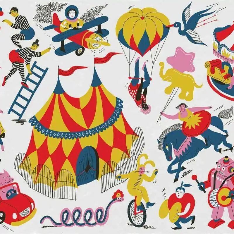 Panoramatapete Magic Circus Coordonné Neue Kollektion