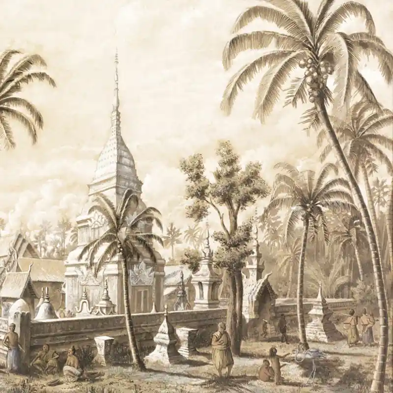 Panoramatapete Vue du monument de Peunom Etoffe.com x Agence Musées Nationaux Direkt Vom Hersteller