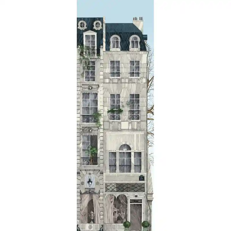 Panoramatapete Rue Jacob Edmond Petit Geprüft