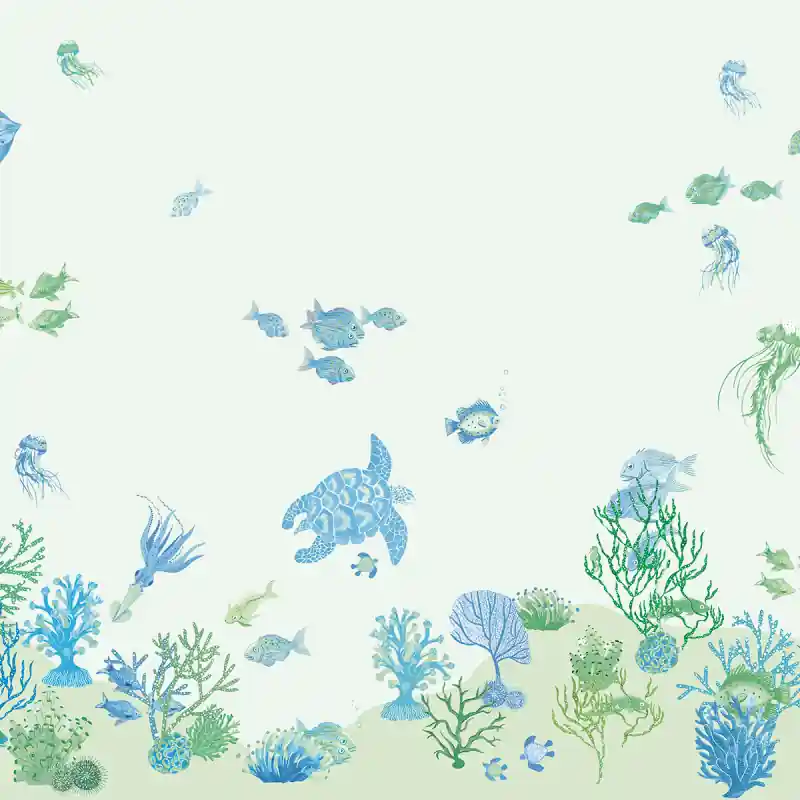 Panoramatapete Sous l‘Océan Little Cabari Geprüft