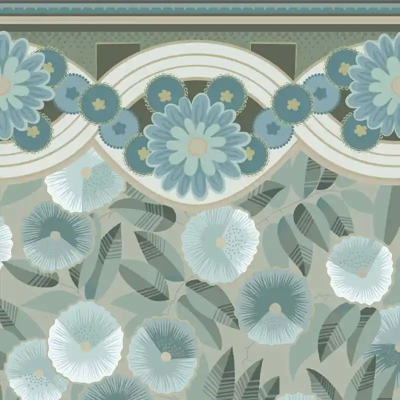 Panorama-Tapete Fleurea Papier français Finale Aktion