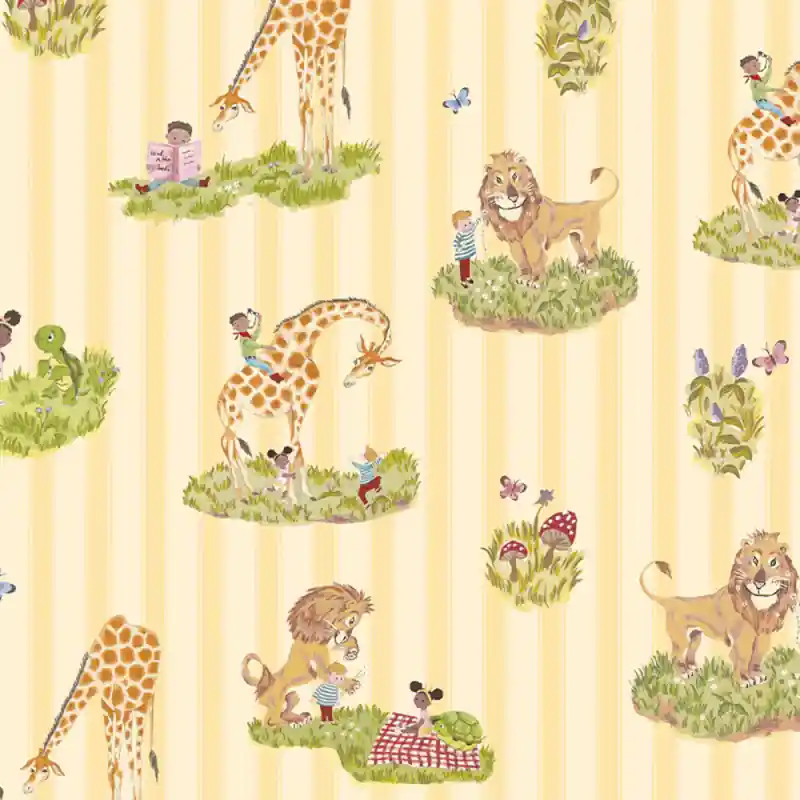 Tapete Story Time Stripe Poodle and Blonde Neu Im Sortiment