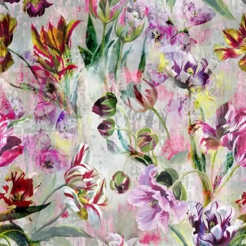 Billig Panoramatapete Tulipa Stellata Designers Guild