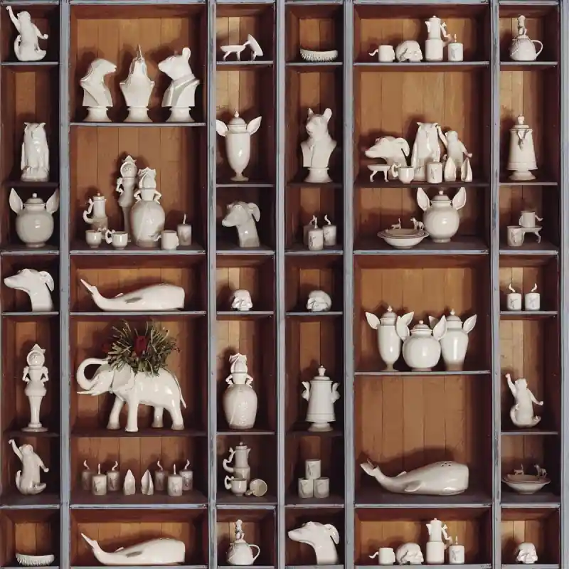 Panoramatapete Ceramic Fauna Coordonné Must-Have