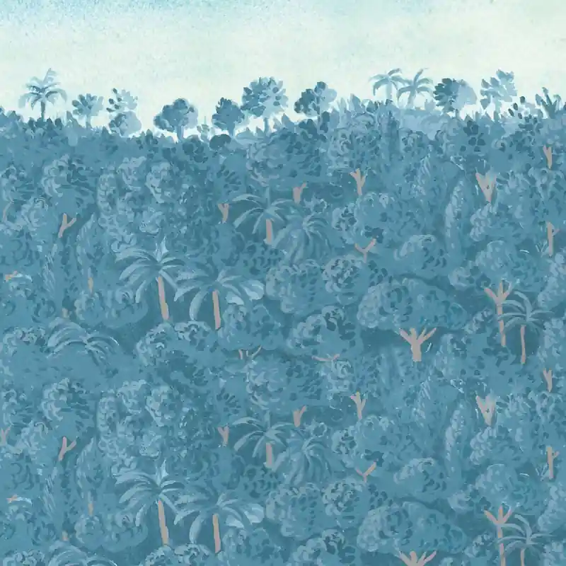 Schneller Versand Panoramatapete Blue Fairy Tale Wall&decò