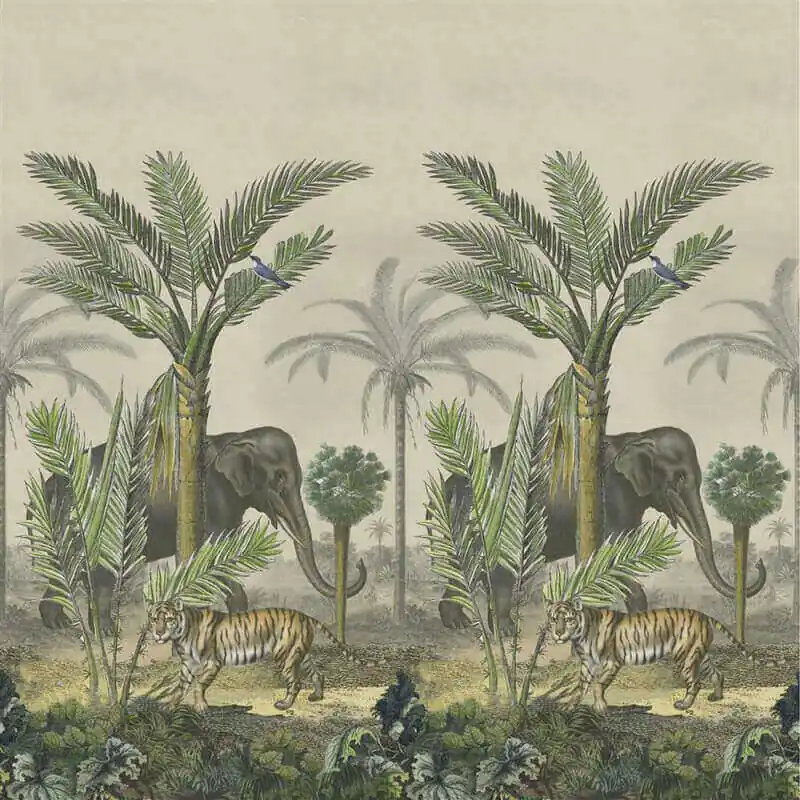 Mega-Angebot Panoramatapete Palm trail Scene 1 John Derian