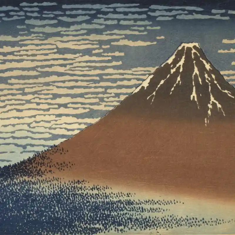 Panoramatapete Mont Fuji Etoffe.com x Agence Musées Nationaux Knallerangebot
