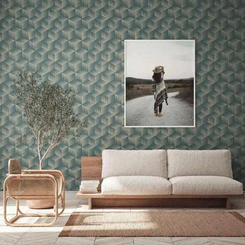 Tapete Beige, Creme, Blau AS-Creation d‘eco Vliestapete (1044077) Abverkauf