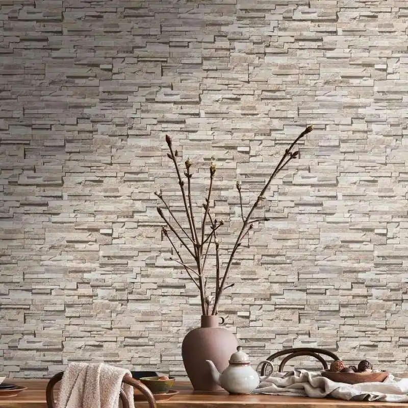 Ausverkauf Tapete Beige, Creme, Braun livingwalls Vliestapete (1043708)