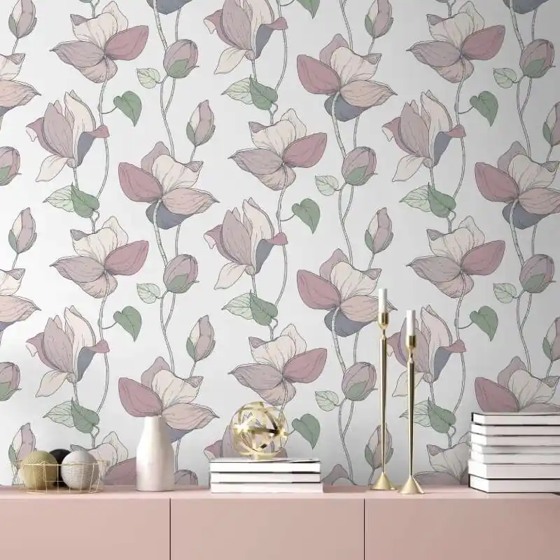 Tapete Beige, Lila, Pastellfarben Marburg Vliestapete (1043403) Neue Kollektion