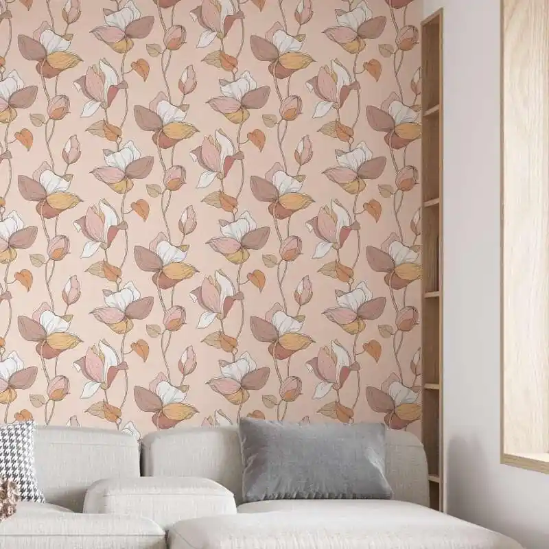 Zertifiziert Tapete Beige, Rosa, Braun Marburg Vliestapete (1043402)