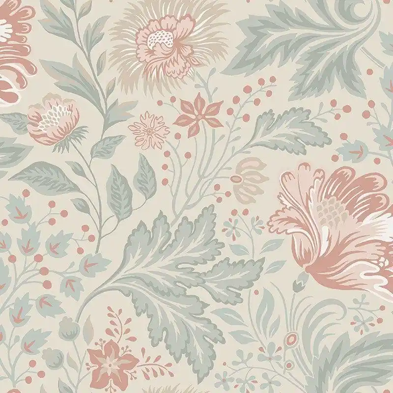 Direkt Vom Hersteller Tapete Beige, Creme, Blau, Rosa, Rose Sandberg Vliestapete (1043200)