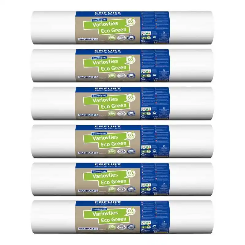 ERFURT Variovlies Eco Green 20 x 0,53 m, Karton (6 x Rolle) Meistverkauft