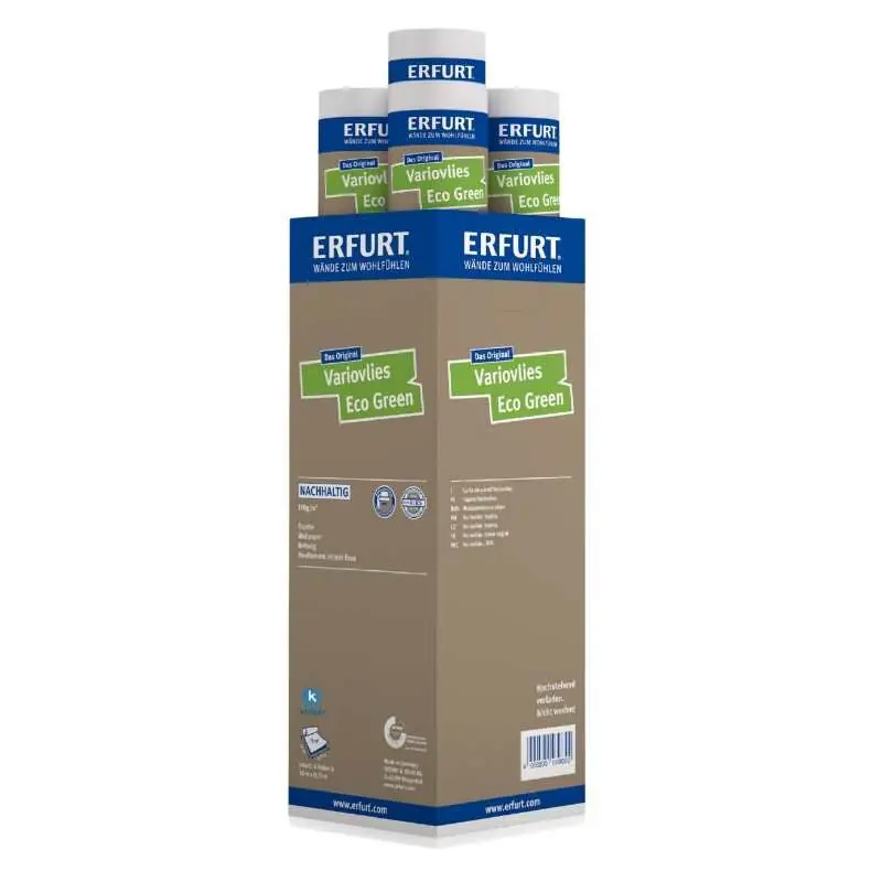 Versand Am Gleichen Tag ERFURT Variovlies Eco Green 20 x 0,75 m, Karton (4 x Rolle)