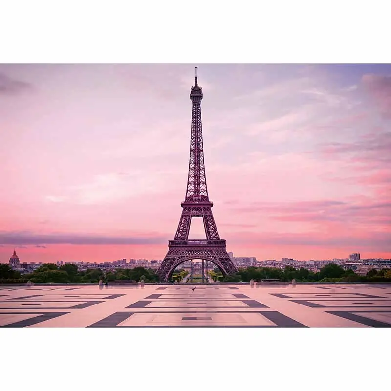 Echt Digitaldruck-Tapete Eiffel Tower At Sunset livingwalls (1033858)